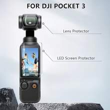 7件組 Osmo Pocket 3/4 相機配件套件,包含 3片螢幕保護貼 + 3片鏡頭保護貼 + 1個防滑桌面支架(黑色),9H 鋼化玻璃螢幕保護貼,矽膠防滑桌面底座 - 查看 8