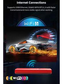 Consola de Videojuegos Android 14.0 G1 Original de Fábrica H618, 2GB RAM, 16GB ROM, Enchufe EU/US, Control Remoto por Voz BT, TV Game Box 10k hdr wifi CAJA ROJA CONTROL COLORES - Ver 3