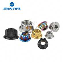 Wanyifa 6Pcs Titanium Alloy M6/M8/M10/M12/M14/M16 Fancy Nuts Motorcycle Upgrade Replacement Accessories - A - View 3
