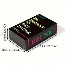 Truth Or Drink 遊戲,卡牌遊戲成人飲酒遊戲,派對遊戲飲酒遊戲,醉酒卡牌遊戲,成人派對遊戲,派對趣味成人遊戲之夜 - 彩色 - 查看 7