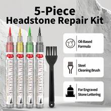 1pc Waterproof & Sunproof Gravestone Repair Pen, Permanent Marker For Restoring Gravestone Inscriptions, Back To School - Stone Tablet Touch-up Paint Pen - View 20