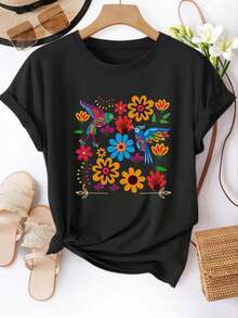 Women T-Shirts - 黑色 - 查看 8
