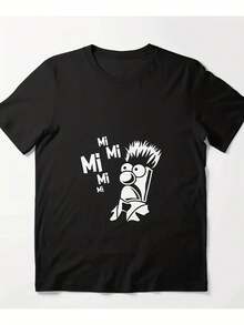 Men T-Shirts - 黑色 - 查看 1