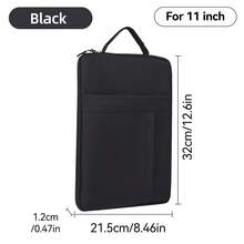 DANYCASE 筆電內層保護袋，相容 MacBook、HP，11-15.6 吋 Ultrabook 筆電保護套，防震、防水、輕量 - 黑色 - 查看 18