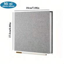 亞麻照片相簿 自黏式剪貼簿相簿 適用 2x3 4x6 5x7 8x10 10x12 照片 DIY 相本，生日禮物送給女性媽媽，婚禮家庭旅行收納本，返校季，學校用品 - 彩色 - 查看 13