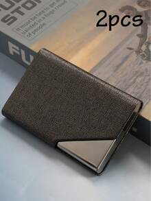 Porta Tarjetas de Visita Personalizado con Nombre, Estuche Porta Tarjetas de Visita Personalizado, Organizador de Tarjetas de Visita Personalizado, Porta Tarjetas de Visita de Cuero Personalizable, Regalos de Cumpleaños, Regalos del Día de San Valentín, Unisex, Moda, Portátil, Padre, Jefe, Colega, Madre, Amigo - Estilo A - Ver 16