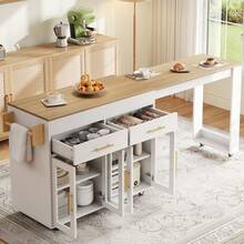 Dining Tables - 흰색 + MDF - 보기 1