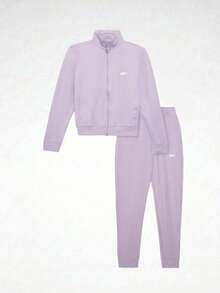 Reebok Full Zip Women's Purple Tracksuit Vector - 紫色 - 查看 1