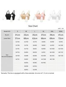 黑色免手持哺乳文胸，带吸奶器，前扣式孕妇哺乳文胸（奶瓶仅为道具，不包含在内） - 黑色 - 查看 8