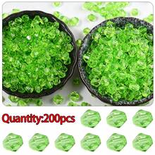 200-300顆 6/8mm 彩色透明雙尖塑膠散珠，DIY珠寶製作配件，適用於項鍊與手鍊 - 塑膠 - 查看 24