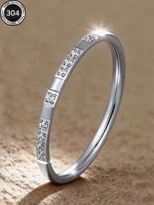 Set Cincin Minimalis Elegan Emas 18K Baru, 3 Buah/Set, Desain Kreatif Modis, Bahan Stainless Steel Tahan Air, Tahan Pudar, Serbaguna, Cocok untuk Pemakaian Sehari-hari, Sempurna untuk Hadiah - Perak - View 8