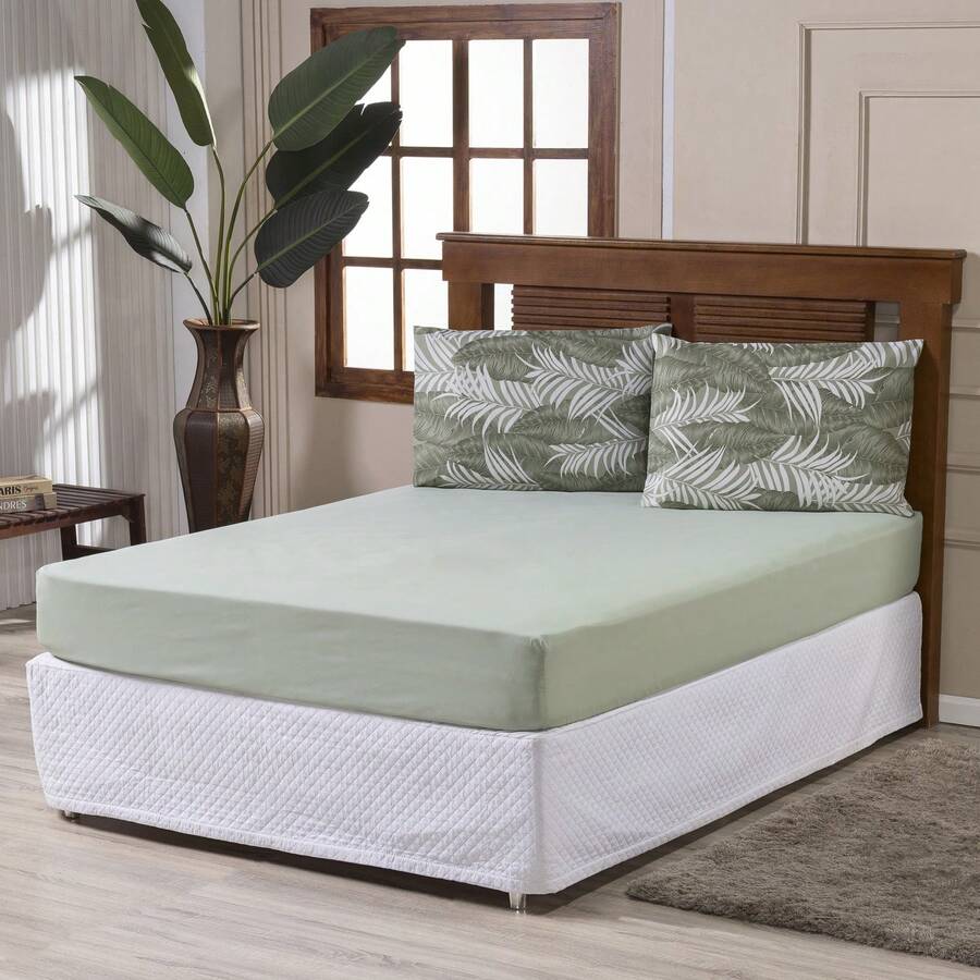 3-Piece 100% Cotton Percale Bedding Set - CL11 - 查看 1