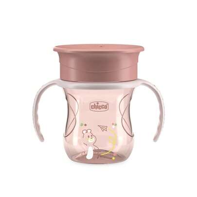 Chicco Mix & Match Perfect Cup 12m+ Rosa 200ml (7floz) - Copo De Aprendizagem, Capacidades De Beber Do Bebé