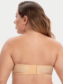 MELENECA Women's Strapless Bra For Large Bust Back Smoothing Plus Size With Underwire - Yellow - View 3