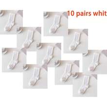 1/3/5/6/8/10/20 Pairs Women's Solid Color Ruffle Edge Minimalist Fashion Versatile Comfortable Soft Socks, Suitable For Daily Wear, With Ruffle Edge, Suitable For Spring, Autumn, Winter, Beautiful Charming Cute, Suitable As Gifts For Students And Friends - Multicolor - View 22