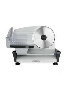Adler Food Slicer, Meat Slicer, Slicer, Bread Slicer - Heavy-Duty Design, Stainless Steel Blade, Adjustable 0-15mm Thickness, 400W, Foldable Table, Removable Pusher, Anti-Slip Feet - EU E Type Plug(220-240V) - View 2