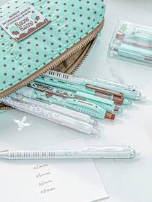 4pcs Strawberry Chocolate Gel Ink Pens, 0.5mm Retractable Ballpoint Pens Quick-Drying Black Ink, Including 1pc Chocolate Scented Pen And 1pc Erasable Pen, Ideal Gift For Girls And Students Back To School - Gel Pen - View 8