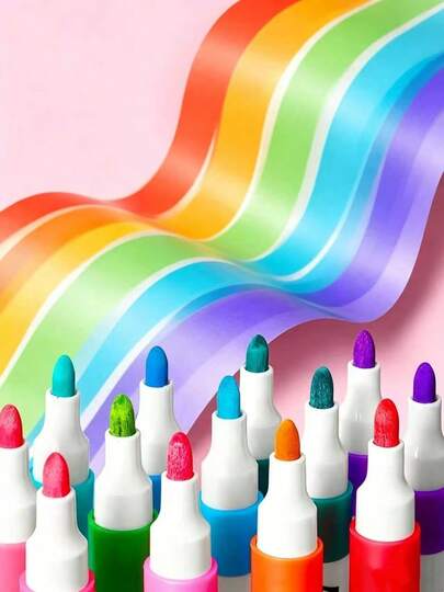 1/24/36/48/60/80/120 Colors Acrylic Marker Pens, Colorful Markers, Suitable For Book Painting, Card Making, Great Value Set For Beginners, Used For DIY Art Painting, Art Creation, Quick Drying, Graffiti, School Use (Random Pattern)