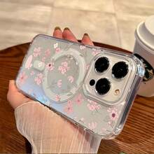 [24h Shipping From DE/FR/ES]Apple 17 16 15 Promax  21 22 23 24 25 26 Ultra Galaxy Phone Case: New Fashionable Phone Case With Creative Small Floral Rose Pattern, Basic Shockproof Protective Case, Stylish And Durable Phone Protector, Aesthetic Full-Coverage Drop-Proof Protective Case.Suitable For Apple  17/17 Air/16/XR/11/12/13/14/15 Plus Pro - 1 Piece Of Picture Color - View 2