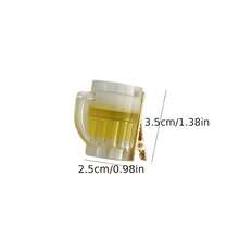 3件組創意啤酒杯髮夾，耐用壓克力材質，女性趣味髮飾，適用於返校季、海灘度假、日常休閒、節慶慶祝 - 查看 7