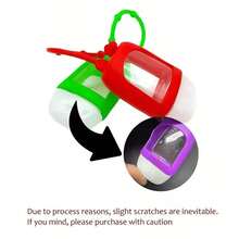 1PC[Refillable Squeeze Bottle]Portable Small Hand Sanitizer Bottle With Silicone Sleeve, Keychain And Star Pendant, Leak-Proof Design, Reusable For Soap, Lotion And More, Travel Size Hand Wash Bottle, With Colorful Silicone Sleeve And Keychain, Suitable For Office, Gym, Travel And School - Multicolor - View 7