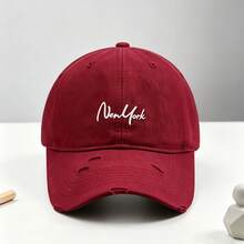 1件時尚戶外棒球帽－紐約刺繡寬帽簷，修飾臉型顯小並提供防曬保護 - 多色 - 查看 7