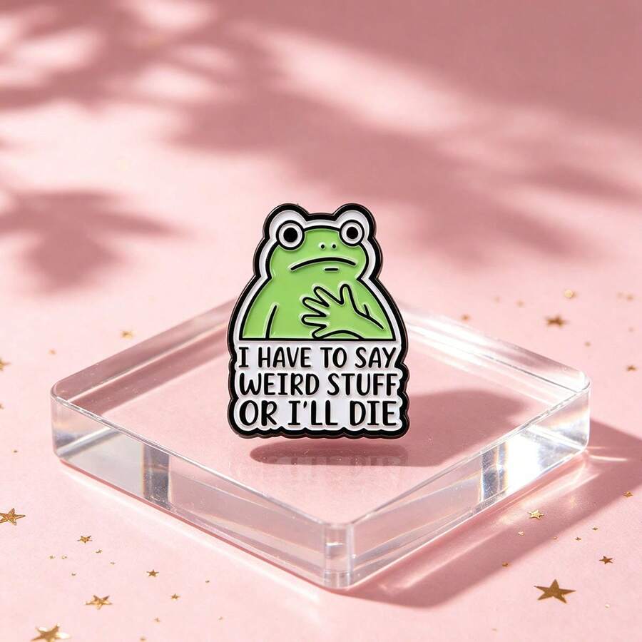 Funny Frog Quote Lapel Enamel Pins And Brooches Badge Pins For Backpacks Bags Backpack Cool Decoration Friend For Gifts