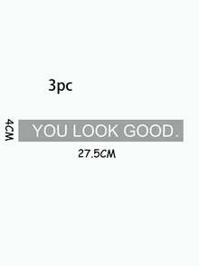 1/3pcs Inspirational Quote "You Look Great" Stickers, Reusable, Electrostatically Attracted, Suitable For Mirrors, Windows, And Home Decor. - Classical Chinese Stickers - View 9