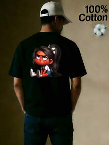 Men T-Shirts - 黑色 - 查看 1