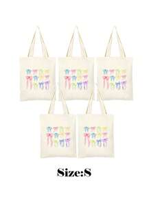 5/10pcs Mini/S/M/L Size Reusable Cute Rabbit Bow Heart Pattern Canvas Gift Bags Party Favor Bags Set, Birthday Party Kids Theme Party Gift Bags Baby Shower Back To School Graduation Party Theme Party Thanksgiving Christmas Anniversary Party Gift Packaging Bags Essential - View 29