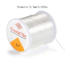 1 Roll Transparent Strong Elastic Cord DIY Beading String Handmade Jewelry Making Material Necklace Bracelet Universal Elastic Rope - A - View 5