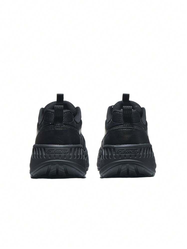 CAMEL CROWN Men's Athletic Shoes, Jogging Shoes, Cushioned Thick Sole Height-Increasing Running Shoes - Black/Gray - View 4