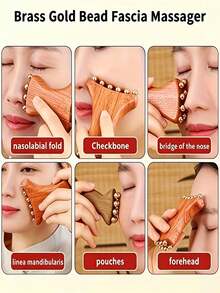 1pc Face & Neck Massager / 5-Tooth Scalp Massage Comb / Acupoint Massager - With Comfortable Massage Handle And Ergonomic Design For Deep Tissue Massage - Suitable For Face, Neck And Chin Massage, Perfect For Home Or Office Use - Multicolor - View 7