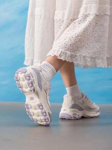Skechers Women's Sports Casual Shoes AIR-COOLED MEMORY FOAM 26 Summer Outfit Daily Outdoor Travel Casual Shoes 150866-WLVB - Beige - View 4