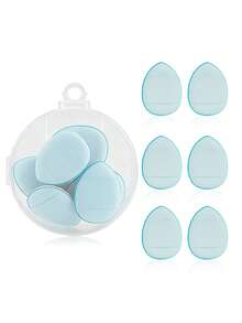 6Pcs Finger Air Cushion Puff With Box Soft Finger Powder Puff Mini Cosmetic Puff Sponge Random Colorful Beauty Makeup Tool - Multicolor - View 11
