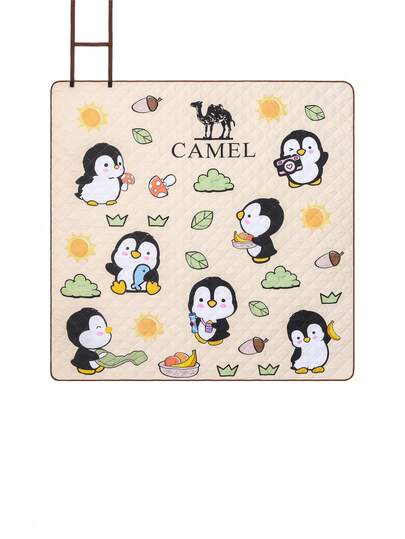 CAMEL CROWN Portable Foldable Beach Mat, Waterproof Sandproof Moisture-Proof Outdoor Picnic Cushion For Spring & Autumn Outings, Lawn & Seaside Use