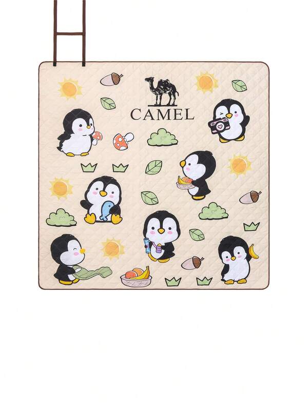 CAMEL CROWN حصيرة شاطئ محمولة قابلة للطي، مقاومة للماء والرمل والرطوبة، وسادة نزهة خارجية للخروجات في الربيع والخريف، للاستخدام على العشب والشاطئ