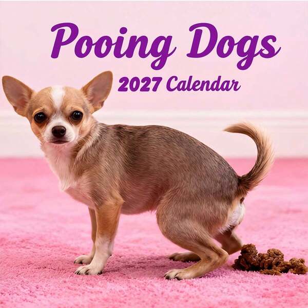 Kalender Anak Anjing Lucu 2, Kalender Hewan Unik, Gaya Baru 2027, Pengingat Ulang Tahun, Pengingat Hari Jadi, Catatan Acara Penting, Hadiah Ulang Tahun untuk Teman dan Keluarga, Musim Kembali ke Sekolah dan Liburan, Hadiah Tahun Baru, Alat Tulis Natal