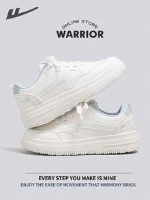 Warrior Women's Board ShoesSpring And SummerComfortable Modest Style Casual Yet Sleek Sneakers Applicable Throughout The Year Wear-Resisting All-Day Wear Training Sneakers Running Shoes - White/Blue - View 8