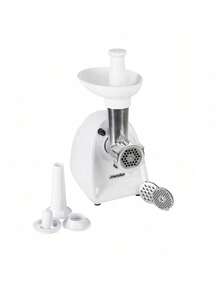 Adler Meat Grinder, Meat Mincer, Sausage Maker, Meat Mincing Machine - Reverse Function, 3 Sieves 3/5/7mm, Sausage Stuffer Attachment, 350W (Max 1500W), Pusher Included, White - EU E Type Plug(220-240V) - View 3