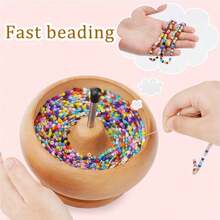 Wooden Bead Spinner Set, Designed For Bead Enthusiasts, Handmade Jewelry Makers, Designers, Suitable For Making Various Bracelets And Necklaces. - New Small Size - View 11