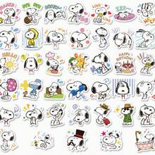 40pcs Cute Cartoon Snoopy Expression Stickers For Kids Water Bottle, Notebook, Stationery Box Decoration, Waterproof Planner Stickers, Suitable As Small Gifts For Fans, Family And Friends [Random Style] - Multicolor - View 6