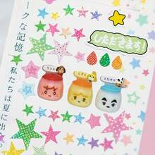 Moon & Star Themed Coated Sticker Book, Aesthetic Basic Scrapbooking Stickers For DIY Journal Decoration And Card Making. Cute Photocard And Collage Craft Supplies, Decorative Washi Stickers For Embellishing Journals And Diaries. - Multicolor - View 9