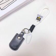 Miliocry 2件組配色拼接掛繩鑰匙圈，配色拼接手機掛繩，馬卡龍手工編織繩，便攜手機吊飾，手機鏈條繩，DIY小眾吊墜 - 彩色 - 查看 5