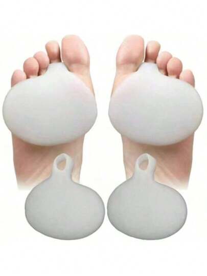 1 pieza Almohadillas de gel, adecuadas para pies sensibles, almohadillas metatarsales de silicona, plantillas, alivian el dolor plantar del pie, cuidado de los pies, alivian el dolor del antepié, plantillas, metatarsales