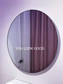 1/3pcs Inspirational Quote "You Look Great" Stickers, Reusable, Electrostatically Attracted, Suitable For Mirrors, Windows, And Home Decor. - Classical Chinese Stickers - View 3