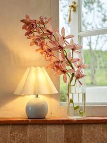 1pc USB Powered High-Quality Vintage Table Lamp, Nordic Style, Suitable For Bedside, Homestay, Multi-Purpose, Restaurant, Camping, Minimalist Warm Light Atmosphere Night Light - White - View 4