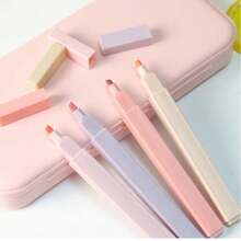 12Pcs Macaron‑Colored Highlighter Set,Soft Chisel Tip Large‑Capacity No‑Bleed Highlighters,Smooth Ink Flow For Highlighting,Ideal For Journaling, Note‑Taking & Doodling, Back‑To‑School&Office Stationery For Teens Ages 14+School Supplies,Halloween - Multiple Styles - View 5
