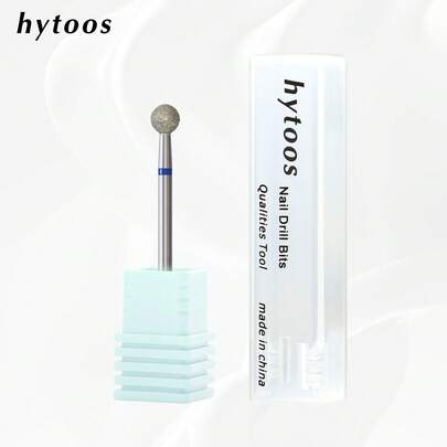 hytoos 5mm Ball Cuticle Clean Nail Drill Bit Russian Diamond Nail Bits Safety Under Nails Cleaner Tools For Cuticle Dead Skin