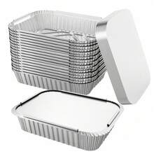 Shoze Household Commercial Aluminum Foil Baking Trays Stackable Disposable Rectangular Food Holders - View 1